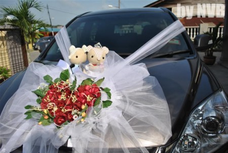زينة لسيارة العروس (2)