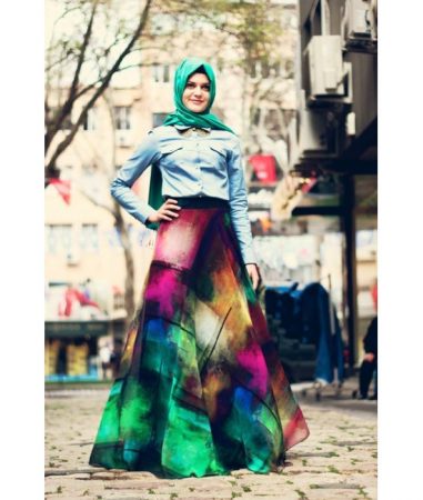 أجمل أزياء البنات المحجبات للعيد 2016 (4)