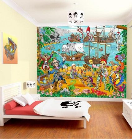 أحدث ألوان وأشكال ورق الحائط لغرف الأطفال (1)