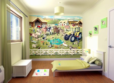 صور ورق حائط لغرف الاطفال 2016 باشكال حديثة (5)
