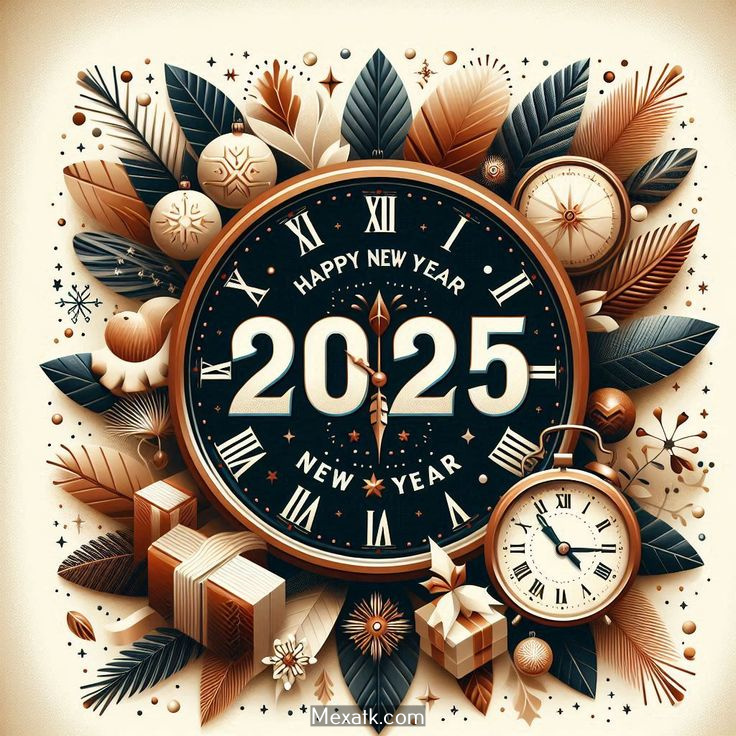 صور تهنئة بالعام الجديد 2025 خلفيات رأس السنة 1