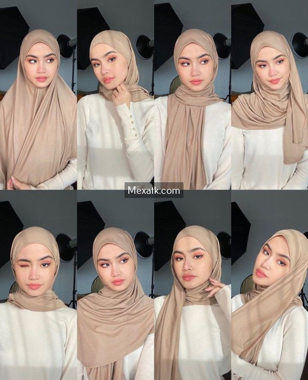 طريقة لف الحجاب 4